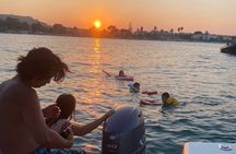 Tour of the Gulf of Cagliari with snorkeling stops and aperitif.