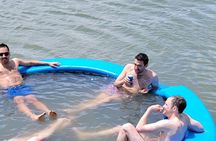 Private Tiki Boat Beach from Tybee Island Swim and Chill