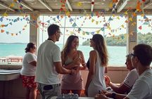 Boat party by San Andres Bay Island