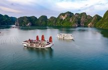 From Hanoi: 2-Day Luxury Halong Cruise Explore Caves & Island 