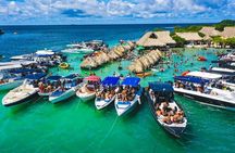 Cartagena 5-Stop Island Hop Boat Party with Lunch, Cholon & Baru