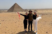  private tour Giza Pyramids, Sphinx, Saqqara, Memphis +camel Ride