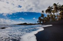 Hilo,Hawaii,Volcanos,Lava Tube,Waterfalls,Black Sand Beach,&Lunch