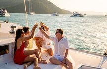 Heraklion Catamaran Cruise to Dia with Chef Dinner, Bar & Sunset