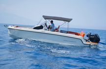 Shipwreck and Blue Caves- 8m Private Boat Tour (up to 11pax)