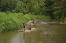 Embarking bamboo rafting throughout Mae Wang River beauty