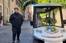 Rome in Golf Cart 4 hours Private Tour with Pickup from hotel