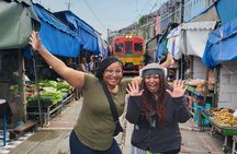Railway Market Private Tour to Floating Market and Ayutthaya