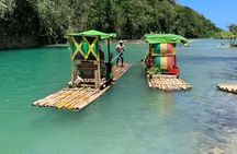 Bamboo Rafting and Horseback Riding on Beach in Ocho Rios