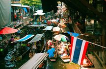 Thailand Market Discovery Maeklong Damnoen Saduak from Bangkok