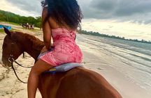Bamboo Rafting and Horseback Riding on Beach in Ocho Rios