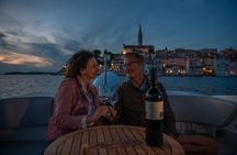 Private Nighttime Luxury Speedboat Tour of Rovinj with Wine