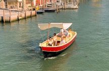 Typical boat ride in the Venice lagoon 