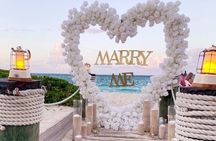 Private Romantic Beach Proposal in Nassau Bahamas 