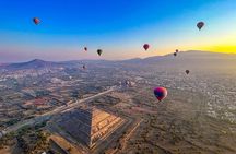 EN flight to Teotihuacan from CDMX with breakfast