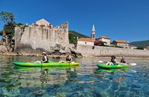 Kayaking tour from Budva to Sveti Nikola island' caves