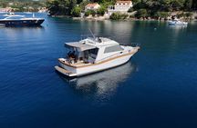 Explore Elaphiti islands by Private trip with Ferretti mini yacht