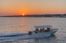 Boat excursion at sunset