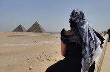 Giza Pyramids, Sphinx with Free Ice Cream and Downtown Walk Gift