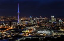 Auckland Night Views from Mount Eden to the Night Market