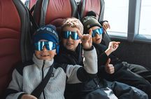 Red Glacier Monster Truck on Langjokull Glacier from Gulfoss