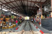 Damnoen Saduak and Maeklong Railway Market Tour with Private Car