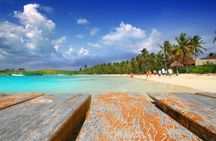 Contoy Island & Mujeres island, snorkeling & lunch on the beach.