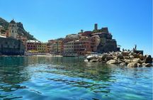 Private tour to Cinque Terre on a traditional Ligurian gozzo boat.