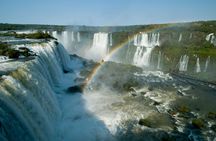 Brazilian Falls With Macuco Safari Boat