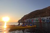 Sunset Kayak Adventure in Milos to Colorful Klima