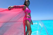 Clear Boat tour in Cancun, 1:30 hours perfect for pictures!