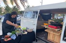 Cancun Beach Seafood Barbecue Class in a Kombi