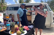 Cancun Beach Seafood Barbecue Class in a Kombi