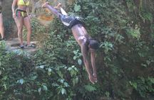Blue Hole Waterfall Adventure Swim and Rope Swing