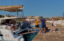 Panormo Luxury Sunset Catamaran Cruise with Snacks & Prosecco