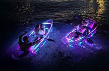Glowing Night Kayak Tour with LED lights and Moonlight
