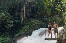 Blue Hole Waterfall Adventure Swim and Rope Swing