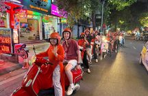 Female Riders Vespa Night Street Food + Train Street food 4 Hours
