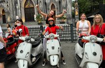 Female Riders Vespa Night Street Food + Train Street food 4 Hours