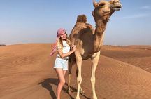 Dubai Desert Safari Dune Bashing, Camel Ride, and BBQ Dinner