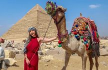 ViP Private Tour Giza Pyramids,camel ride , inside 3rd Pyramid