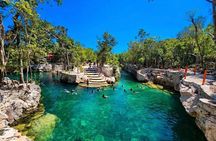 Tulum , Cenote tortuga , Nature statue and Playa del carmen