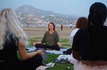 Holistic Sunset Beach Yoga Experience in Malaga with Maria