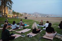 Holistic Sunset Beach Yoga Experience in Malaga with Maria