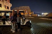 2H-Rome by Night : Private Golf Cart Tour with Prosecco & Pick-Up