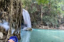 Kanchanaburi Erawan Waterfall and Train Along Death Railway Tour