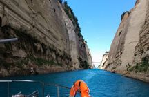 Corinth Canal & Saronic Gulf GlassBottom Cruise: 4h Swim & Buffet