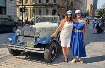 Vintage 1930 convertible! Old Montreal Tour-Private Guide -70 min