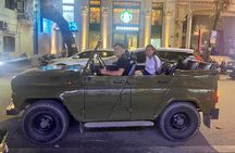 Hanoi By Night Street Food and Train Street By Army Jeep 