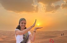 Dubai Private Morning Safari, Camel Ride, Sand Board & Falcon Pic